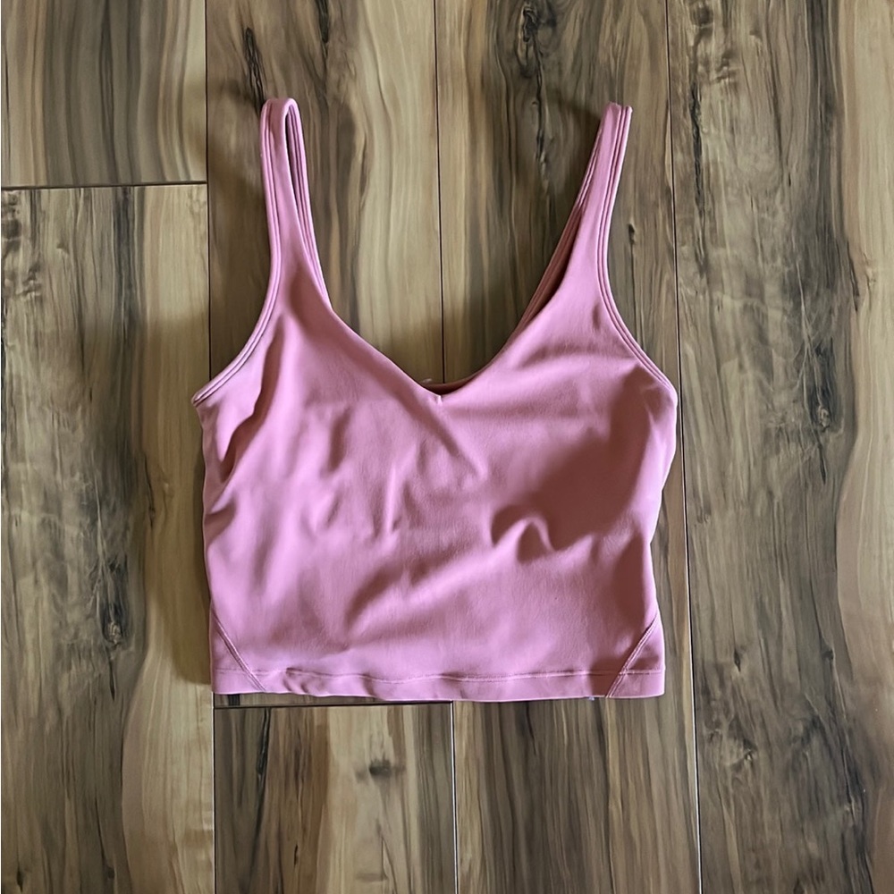 lululemon athletica Pink Crop Tank Top